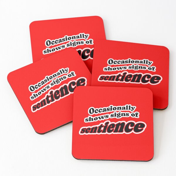 Item preview, Occasionally shows signs of sentience, red background designed and sold by mntimg.
