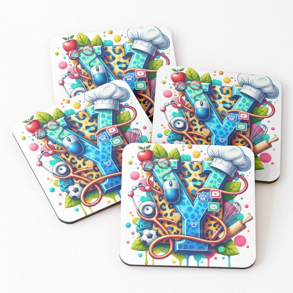 Item preview, Alphabet Fusion Art – Letter Y (A–Z Collection) designed and sold by buycostarica.