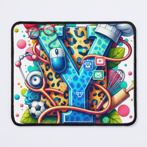 Item preview, Alphabet Fusion Art – Letter Y (A–Z Collection) designed and sold by buycostarica.
