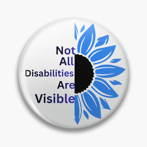 Item preview, No All disabilities are visible, Autism awareness, ADHD, Dyslexia designed and sold by KeysSewingPlus.