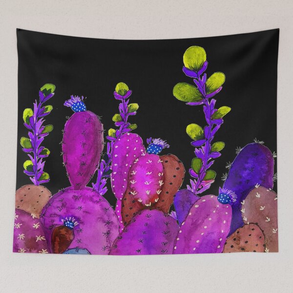 Item preview, Cactus garden in purples and pinks designed and sold by Jill Brooke.