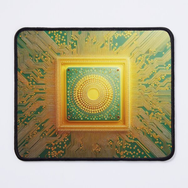 Item preview, Green Motherboard Fantasy Hardware print designed and sold by ArtUnova.