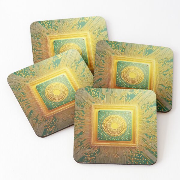 Item preview, Green Motherboard Fantasy Hardware print designed and sold by ArtUnova.