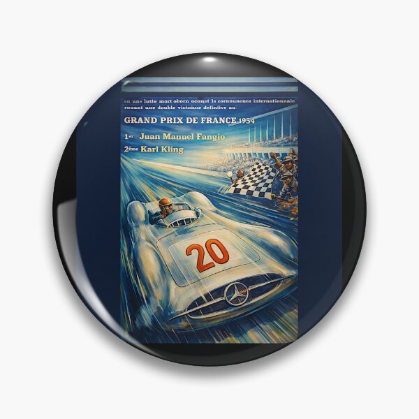 Item preview, Grand Prix de France 1954 variation vintage poster  designed and sold by Helios Be. Lavsh.