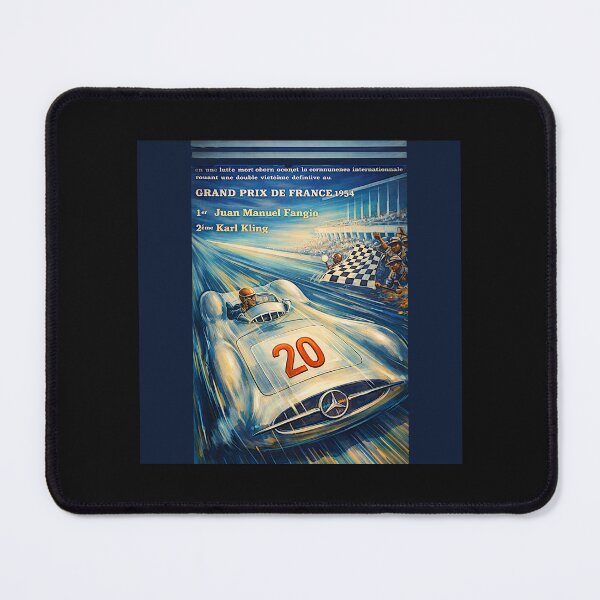 Item preview, Grand Prix de France 1954 variation vintage poster designed and sold by Helios Be. Lavsh.