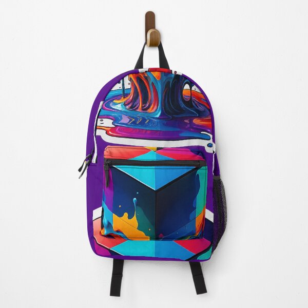 Item preview, Melting Rainbow Cube Art – Vibrant Abstract Geometric Drip Design with Colorful Liquid Swirl, Trippy Psychedelic Modern Pop Surrealism designed and sold by AnTartstudios.