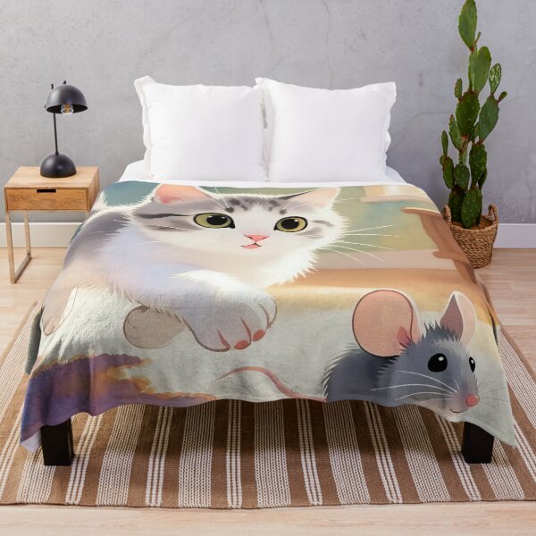 Item preview, A cute kitten chasing a mouse.  designed and sold by Nomad-Maynard.