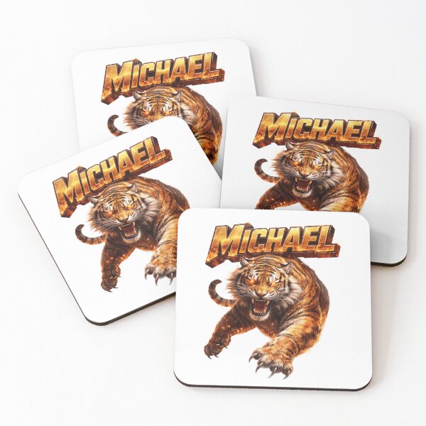 Item preview, Michael Year of the Tiger Eastern Zodiac Tiger Power Strength Design designed and sold by AlexLineArt.