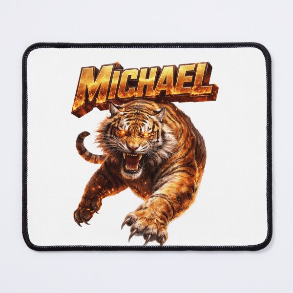 Item preview, Michael Year of the Tiger Eastern Zodiac Tiger Power Strength Design designed and sold by AlexLineArt.