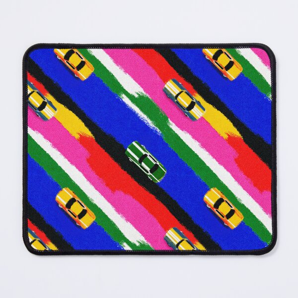 Item preview, Colorful Diagonal Racecar Stripe Pattern designed and sold by bubblegoth.