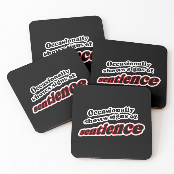 Item preview, Occasionally shows signs of sentience, black background designed and sold by mntimg.