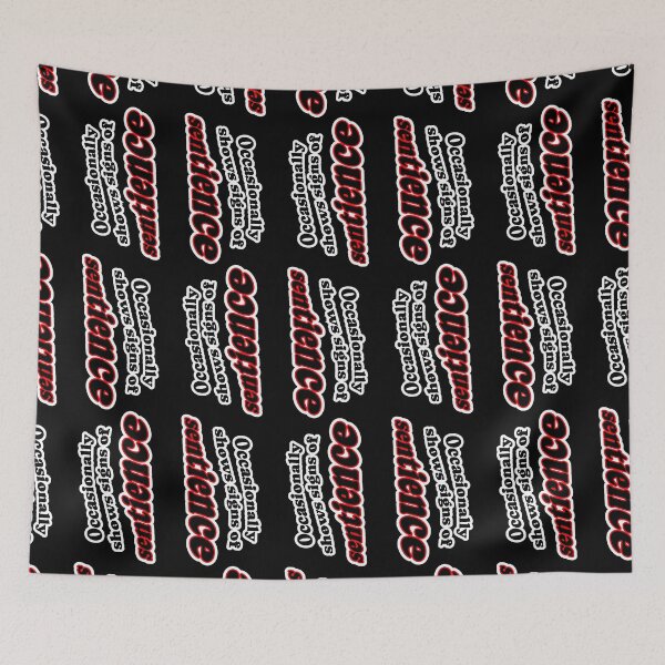 Item preview, Occasionally shows signs of sentience, black background designed and sold by mntimg.