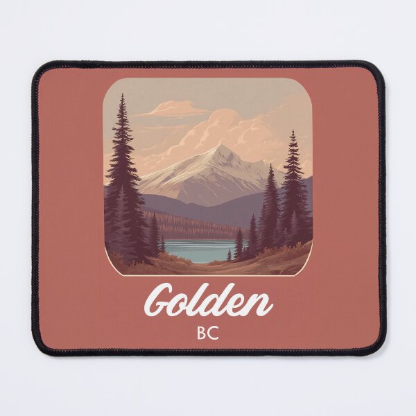 Item preview, Golden British Columbia, Rocky Mountain Lake & Meadow Landscape BC designed and sold by meganohm.