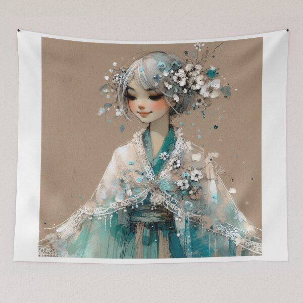 Item preview, Turquoise Girl designed and sold by Beyondnote-Art.