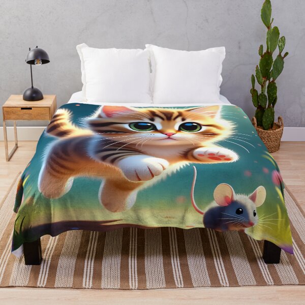 Item preview, A cute kitten chasing a mouse.  designed and sold by Nomad-Maynard.