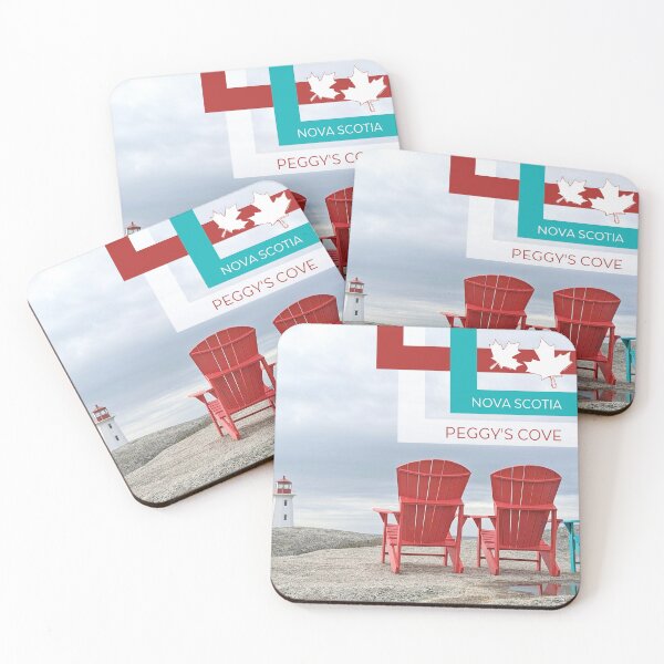 Item preview, Colourful Chairs overlooking Peggy's Cove, Nova Scotia designed and sold by CHASAcreative.
