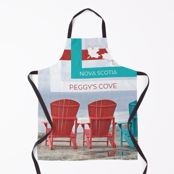 Item preview, Colourful Chairs overlooking Peggy's Cove, Nova Scotia designed and sold by CHASAcreative.