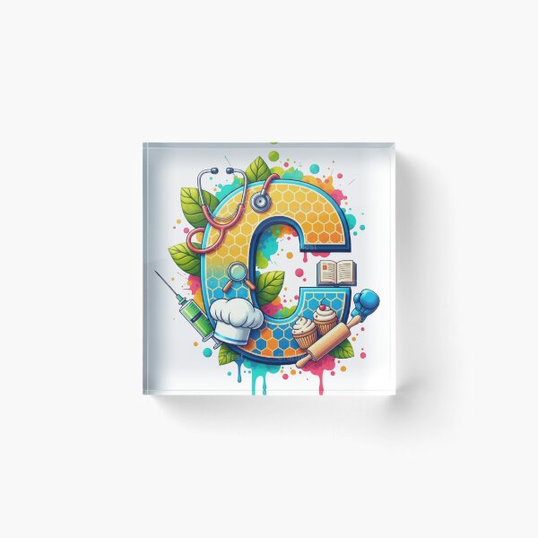 Item preview, Alphabet Fusion Art – Letter C (A–Z Collection) designed and sold by buycostarica.