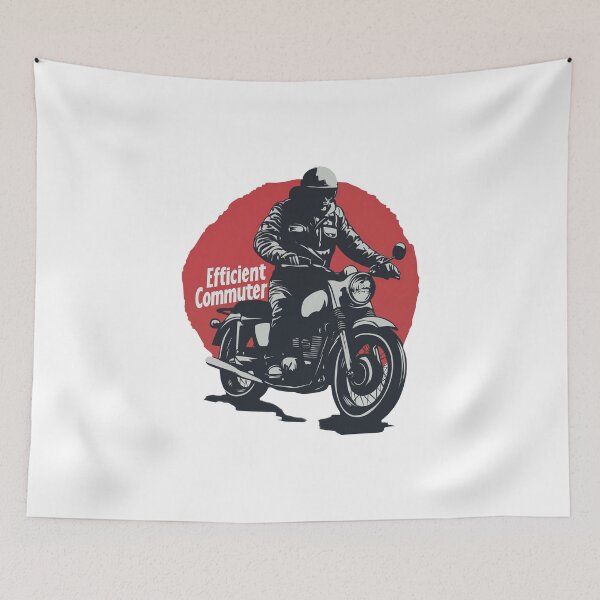 Item preview, Efficient Commuter Vintage Motorcycle Rider designed and sold by FWLKIT.
