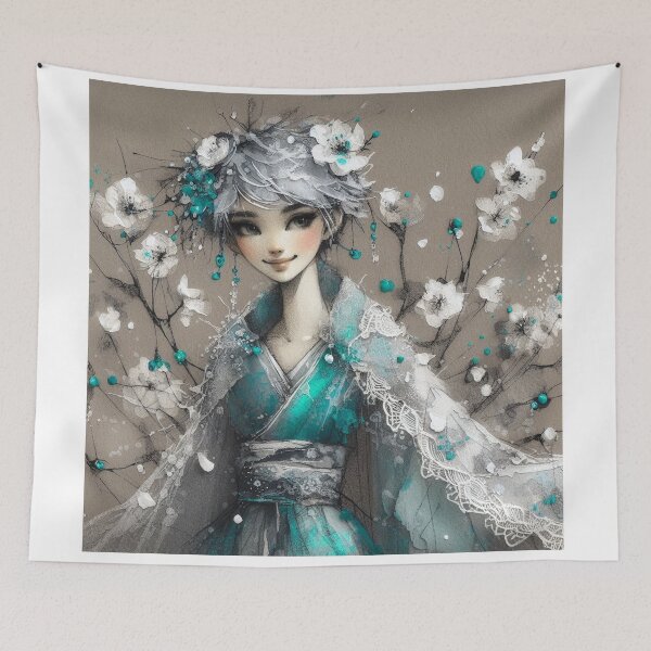Item preview, Turquoise Girl designed and sold by Beyondnote-Art.