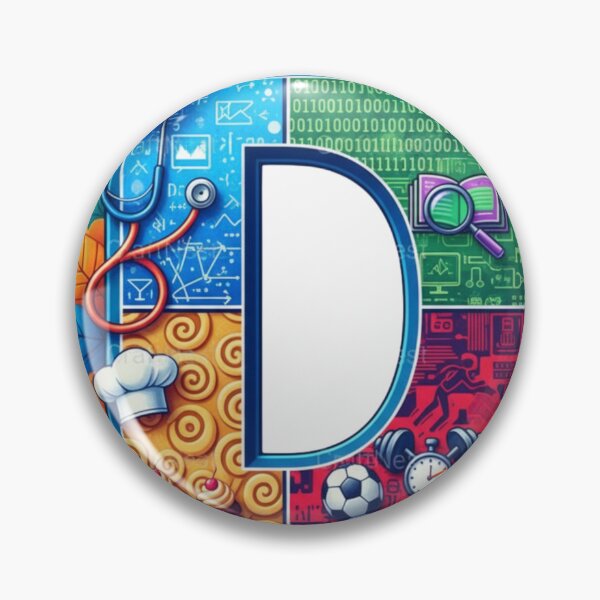 Item preview, Alphabet Fusion Art – Letter D (A–Z Collection) designed and sold by buycostarica.