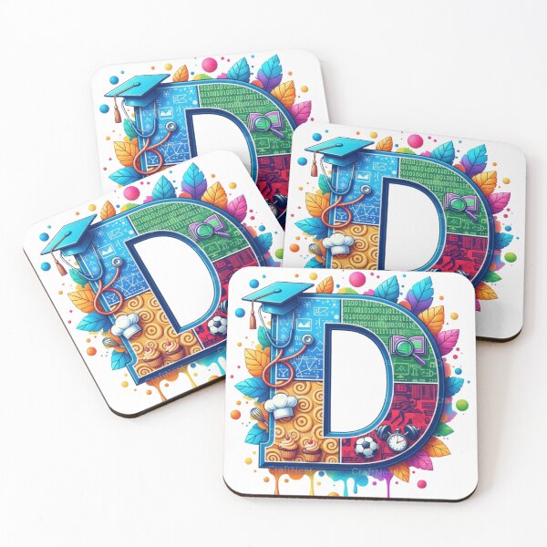 Item preview, Alphabet Fusion Art – Letter D (A–Z Collection) designed and sold by buycostarica.