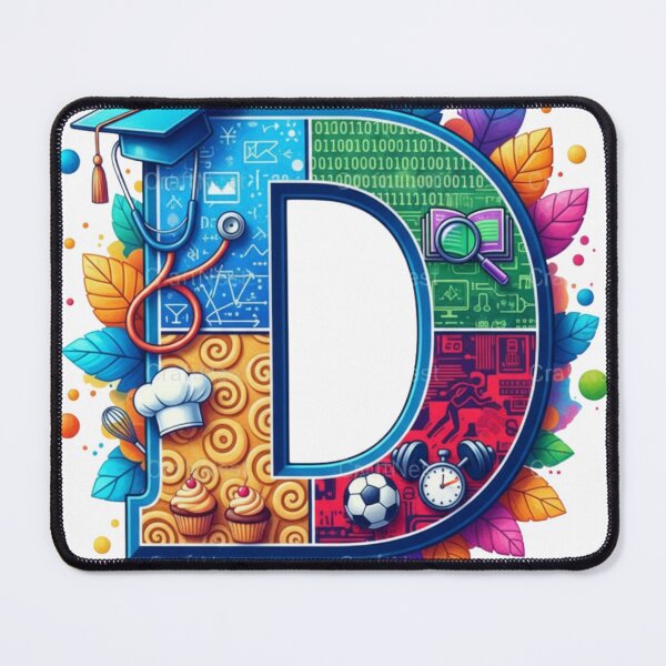 Item preview, Alphabet Fusion Art – Letter D (A–Z Collection) designed and sold by buycostarica.