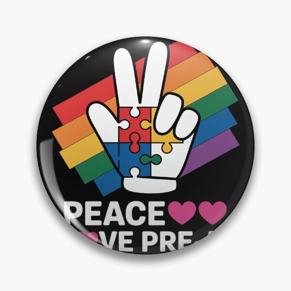 Item preview, Love Peace Autism Pre-K Autism Student Teacher Kids designed and sold by berniceschm.