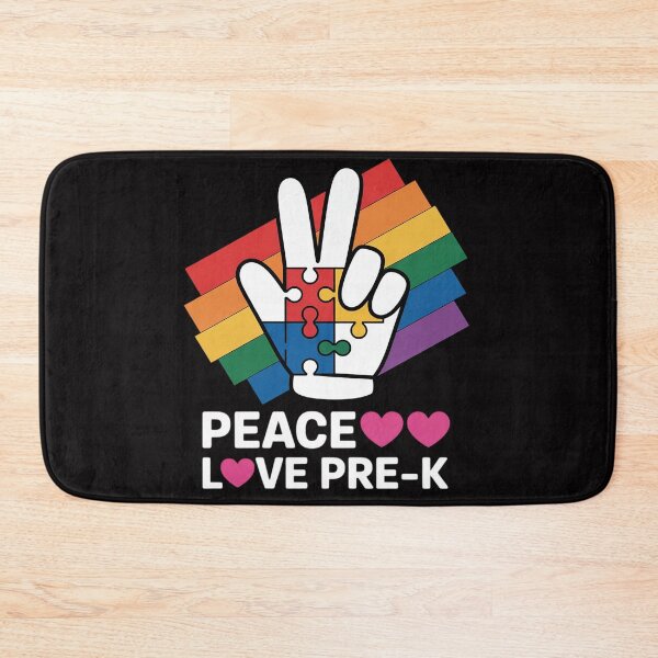 Item preview, Love Peace Autism Pre-K Autism Student Teacher Kids designed and sold by berniceschm.