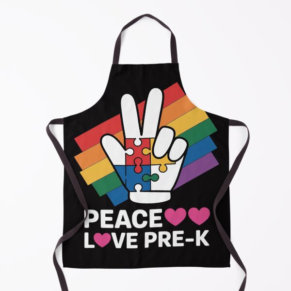 Item preview, Love Peace Autism Pre-K Autism Student Teacher Kids designed and sold by berniceschm.