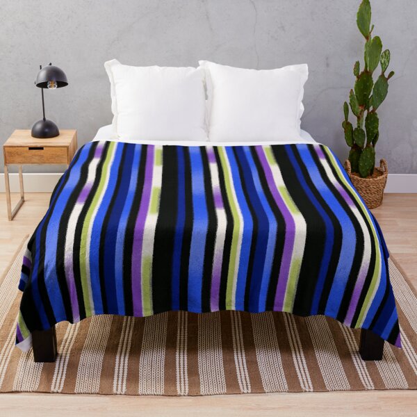 Item preview, Textured Indigo Lime Vertical Stripes Pattern designed and sold by bubblegoth.