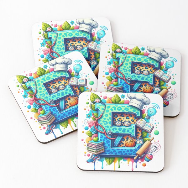 Item preview, Alphabet Fusion Art – Letter E (A–Z Collection) designed and sold by buycostarica.