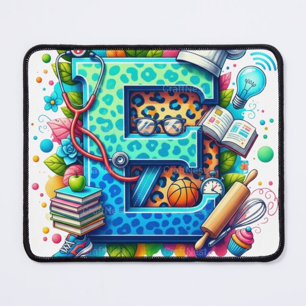 Item preview, Alphabet Fusion Art – Letter E (A–Z Collection) designed and sold by buycostarica.