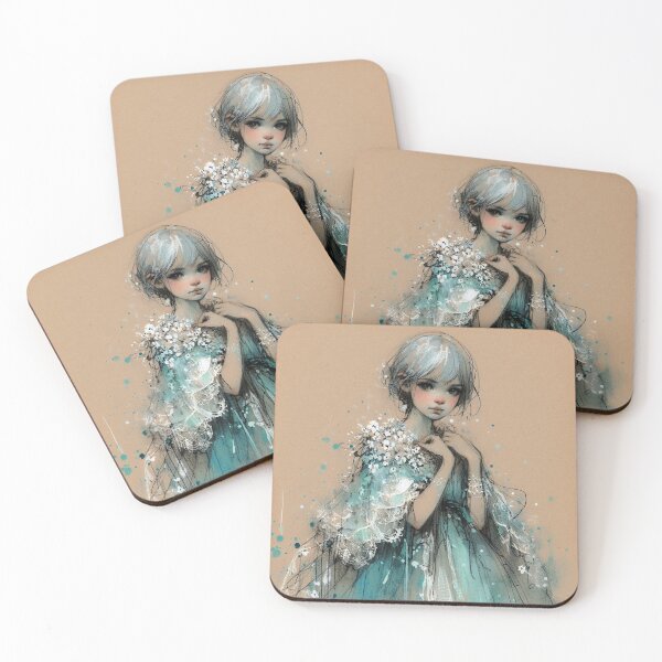 Item preview, Turquoise Girl designed and sold by Beyondnote-Art.