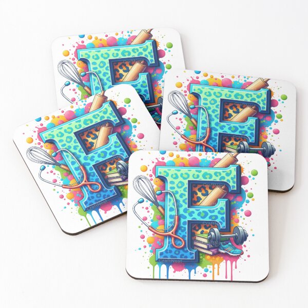 Item preview, Alphabet Fusion Art – Letter F (A–Z Collection) designed and sold by buycostarica.