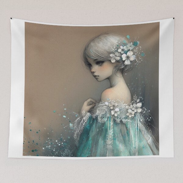 Item preview, Turquoise Girl designed and sold by Beyondnote-Art.
