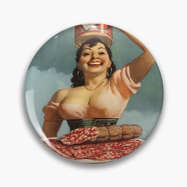 Item preview, Vintage Italian Salami and meats ad designed and sold by Glimmersmith.