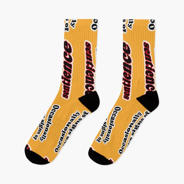Item preview, Occasionally shows signs of sentience, orange background designed and sold by mntimg.
