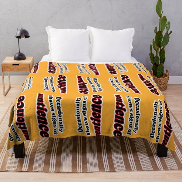 Item preview, Occasionally shows signs of sentience, orange background designed and sold by mntimg.