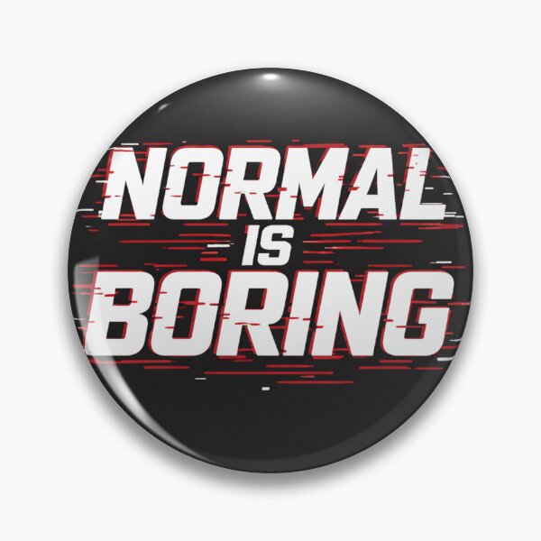 Item preview, Normal Is Boring Streetwear Typographic Minimalist T-Shirt Design designed and sold by rajasekhark.