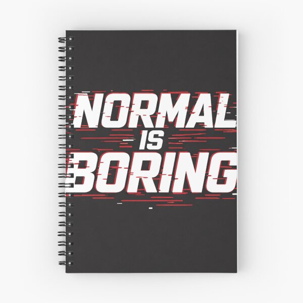 Item preview, Normal Is Boring Streetwear Typographic Minimalist T-Shirt Design designed and sold by rajasekhark.