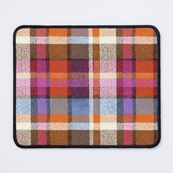 Item preview, Rust Denim Patchwork Plaid Checks Pattern designed and sold by bubblegoth.