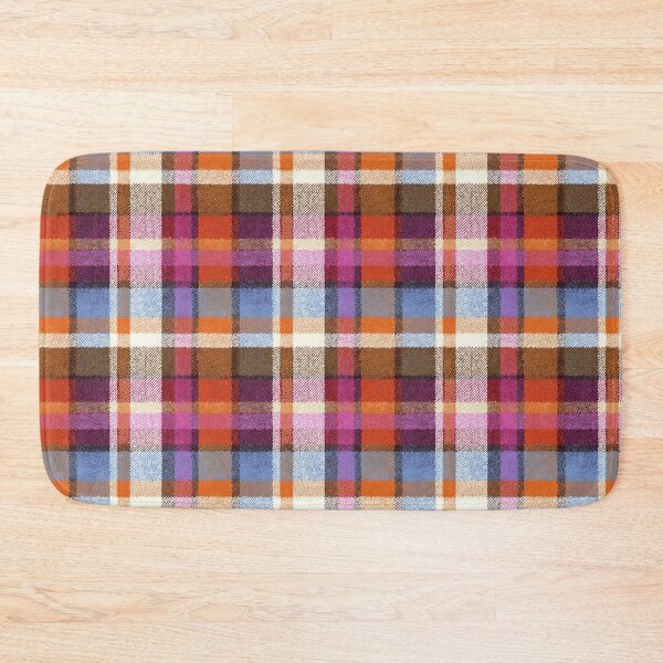 Item preview, Rust Denim Patchwork Plaid Checks Pattern designed and sold by bubblegoth.