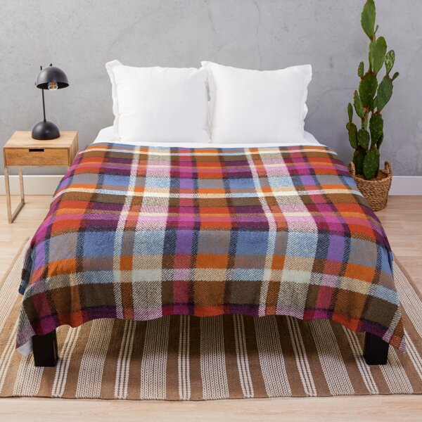 Item preview, Rust Denim Patchwork Plaid Checks Pattern designed and sold by bubblegoth.