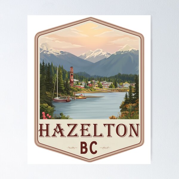 Item preview, Hazelton, British Columbia Canada Skeena River, Bulkley River BC designed and sold by meganohm.