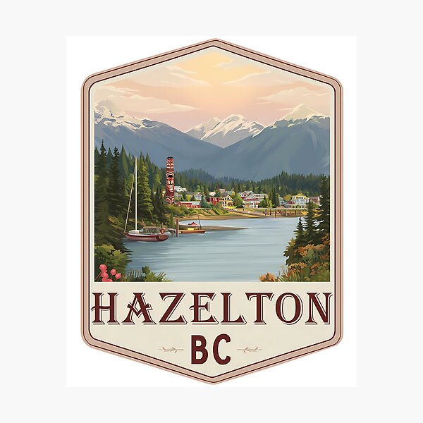 Item preview, Hazelton, British Columbia Canada Skeena River, Bulkley River BC designed and sold by meganohm.