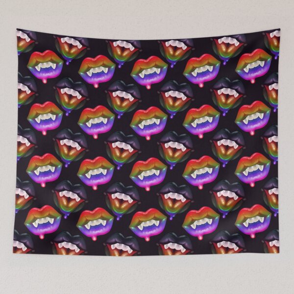 Item preview, Vampire Kisses - Rainbow designed and sold by The Rabbit Follower.