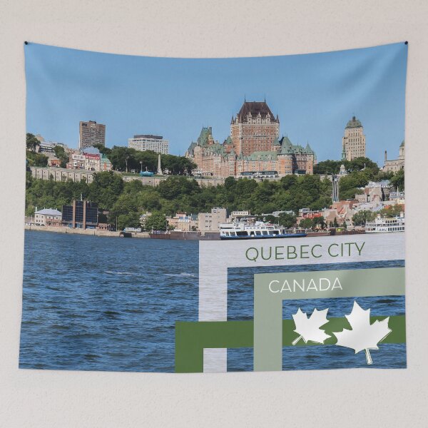 Item preview, View from the water of Quebec City, Canada designed and sold by CHASAcreative.