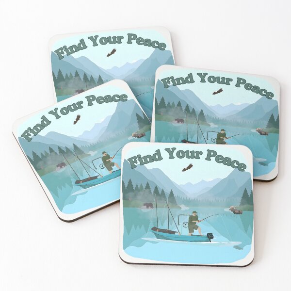 Item preview, Find Your Peace, Mountain Lake Fishing designed and sold by Nightshade Pixie Creations.