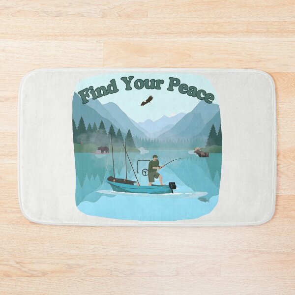 Item preview, Find Your Peace, Mountain Lake Fishing designed and sold by Nightshade Pixie Creations.